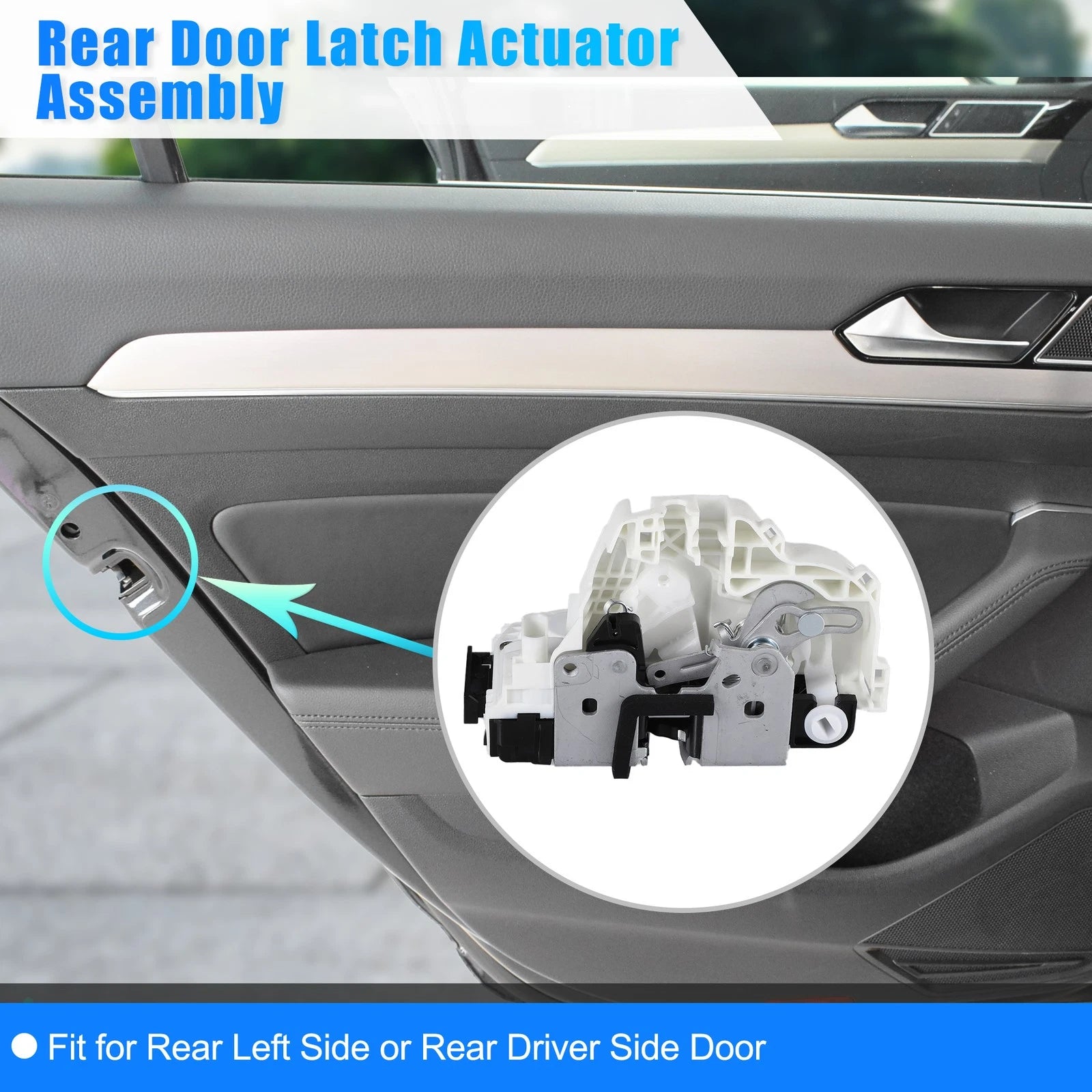 Rear Left Power Door Lock Actuator Motor Replacement for Dodge Durango (2011–2019)