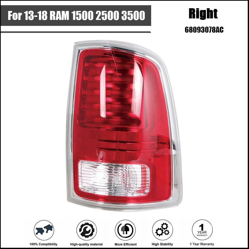 Tail Light Assembly Set for RAM 1500 2500 3500 (2013–2018) Rear Right Side