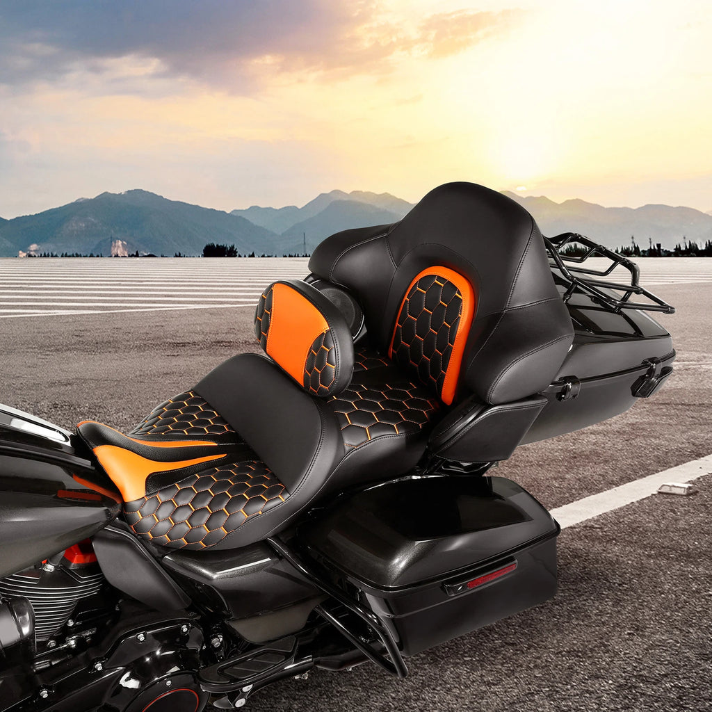 Driver Passenger Seat & Backrest for Harley Street Electra Glide (2014–2023)