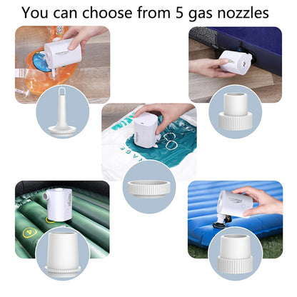 Portable Mini Air Pump for Universal Use (USB Rechargeable, 2500mAh)