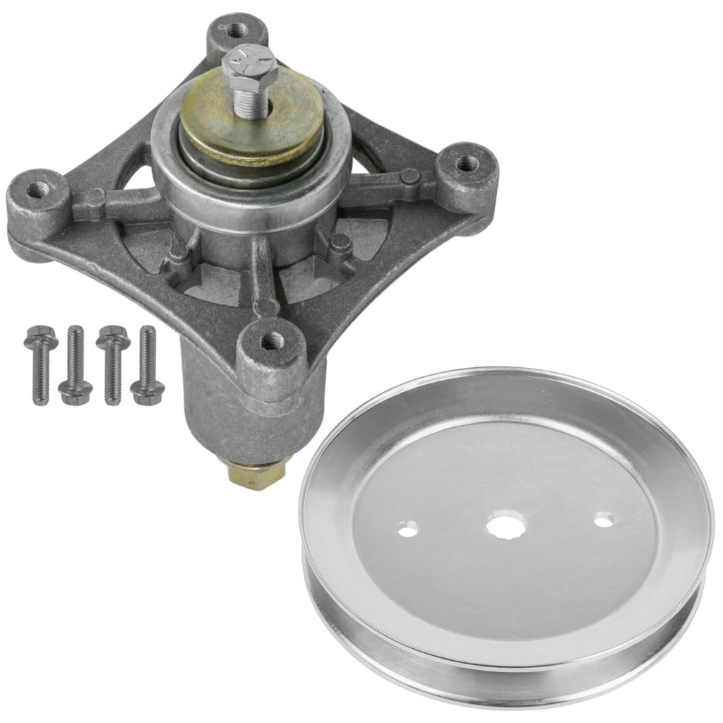 Deck Spindle and Pulley Replacement for Poulan PB145G42 (2011–2012)