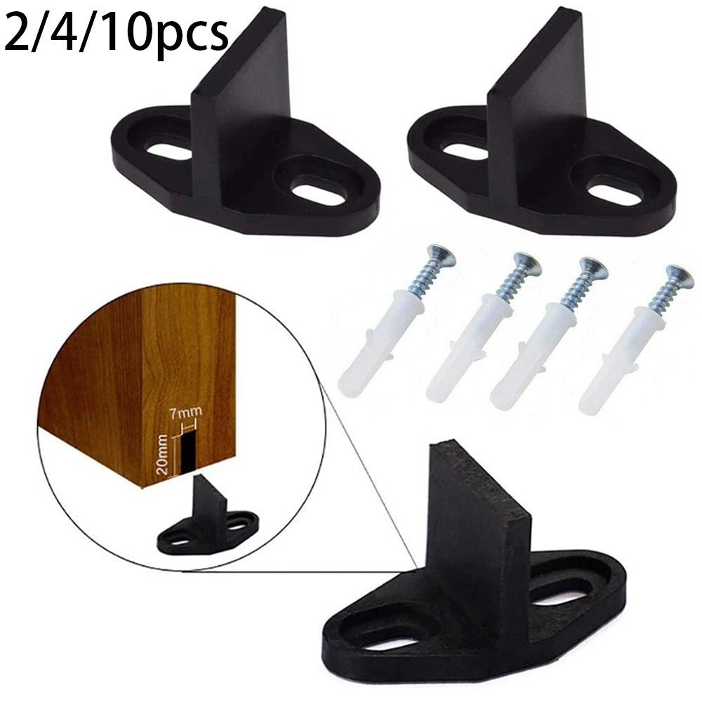2X Barn Door Hardware Floor Guide for Sliding Doors (Floor Mounted)