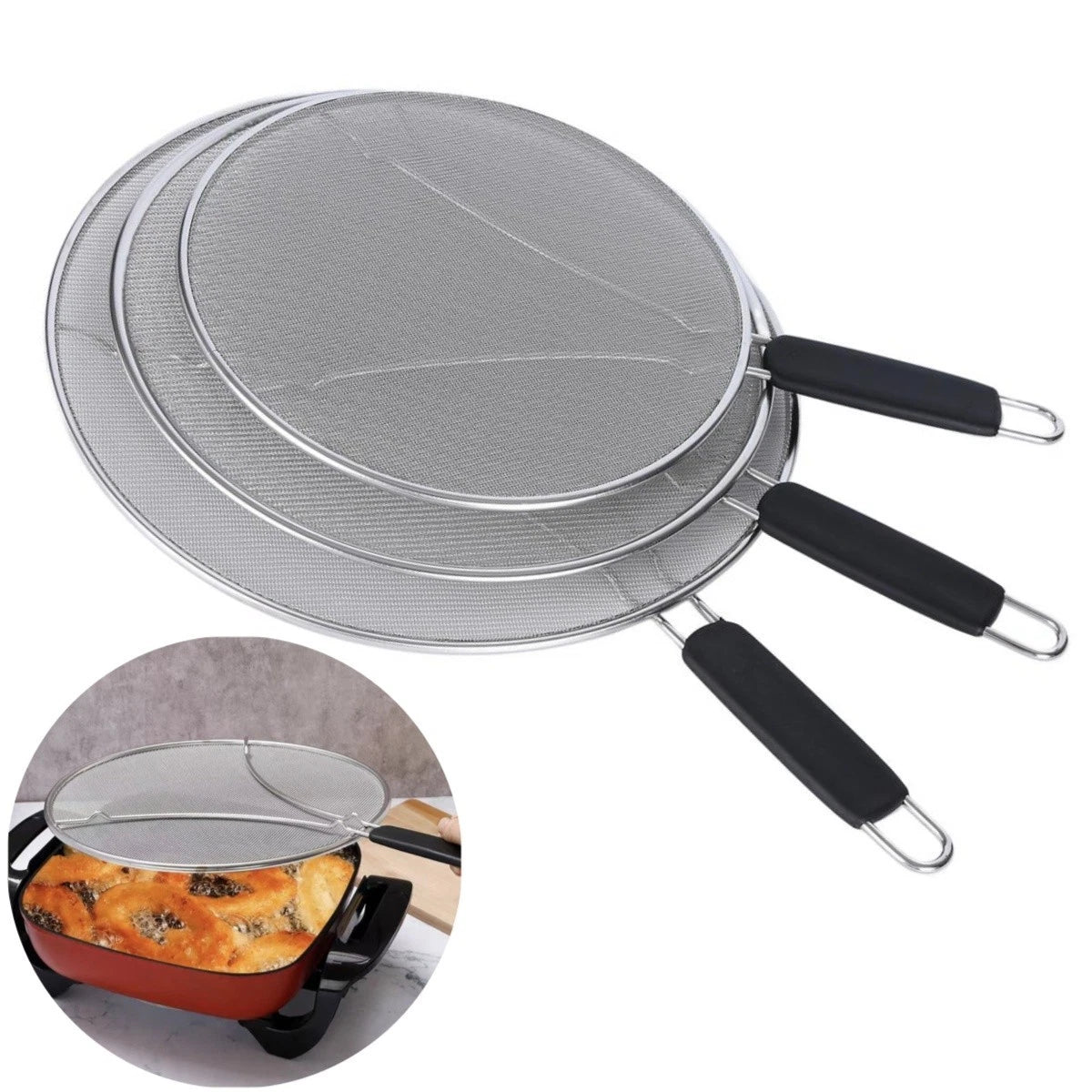 Stainless Steel Splatter Screen for Frying Pan (2010–2023)