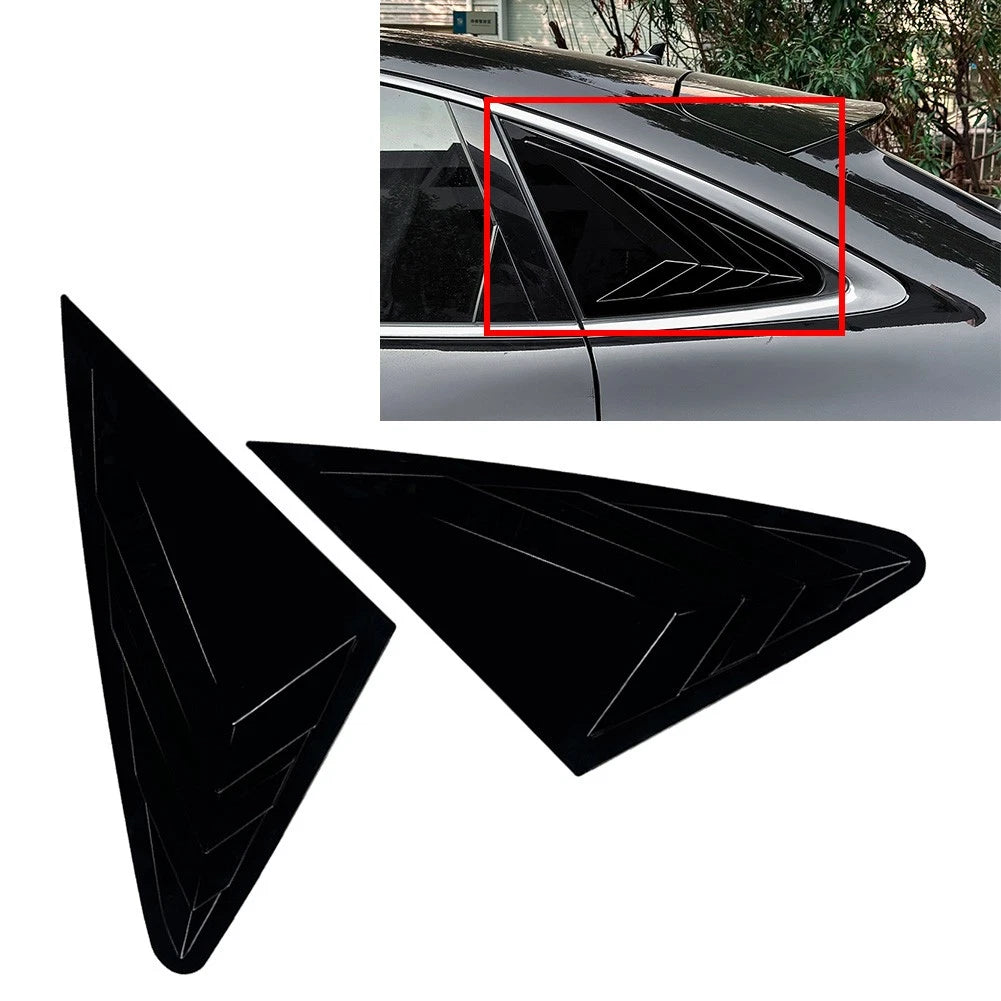 Rear Window Shutter Louvers Cover Trim for Audi Q5 (2018–2024)