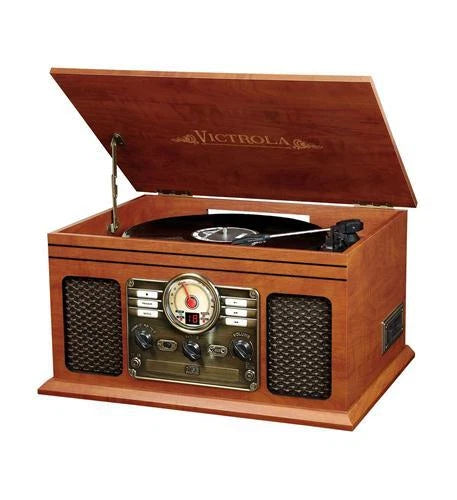 VTA-200B-MAH 6-in-1 Entertainment Center for Victrola (OPEN BOX)