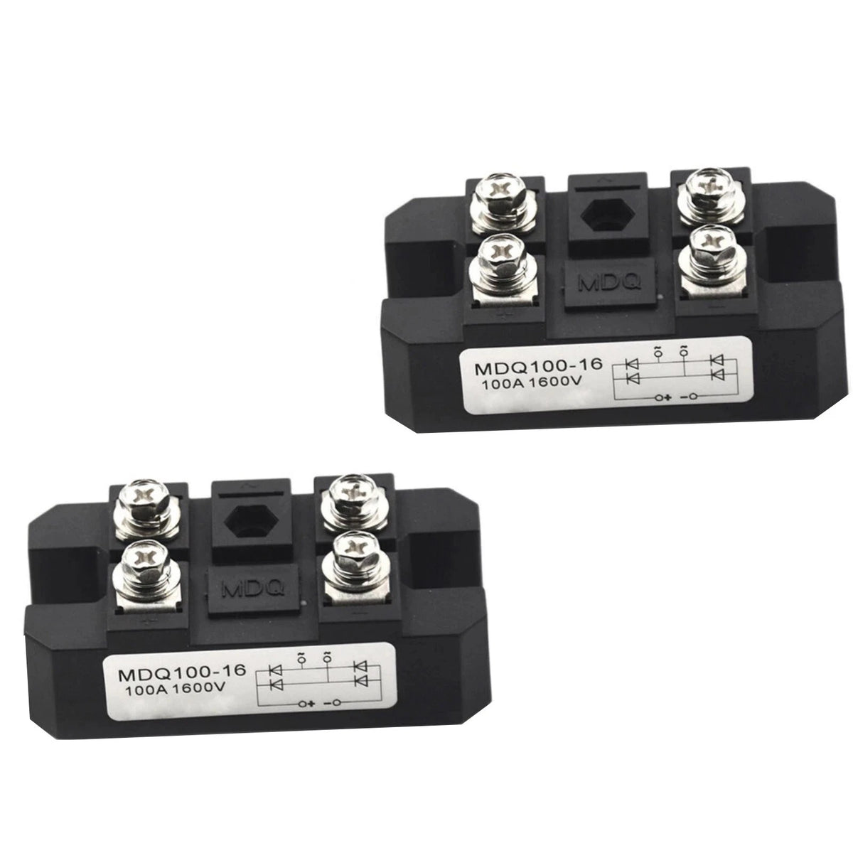 2 Pack Bridge Rectifier 100A 1600V for AC to DC Power Converter