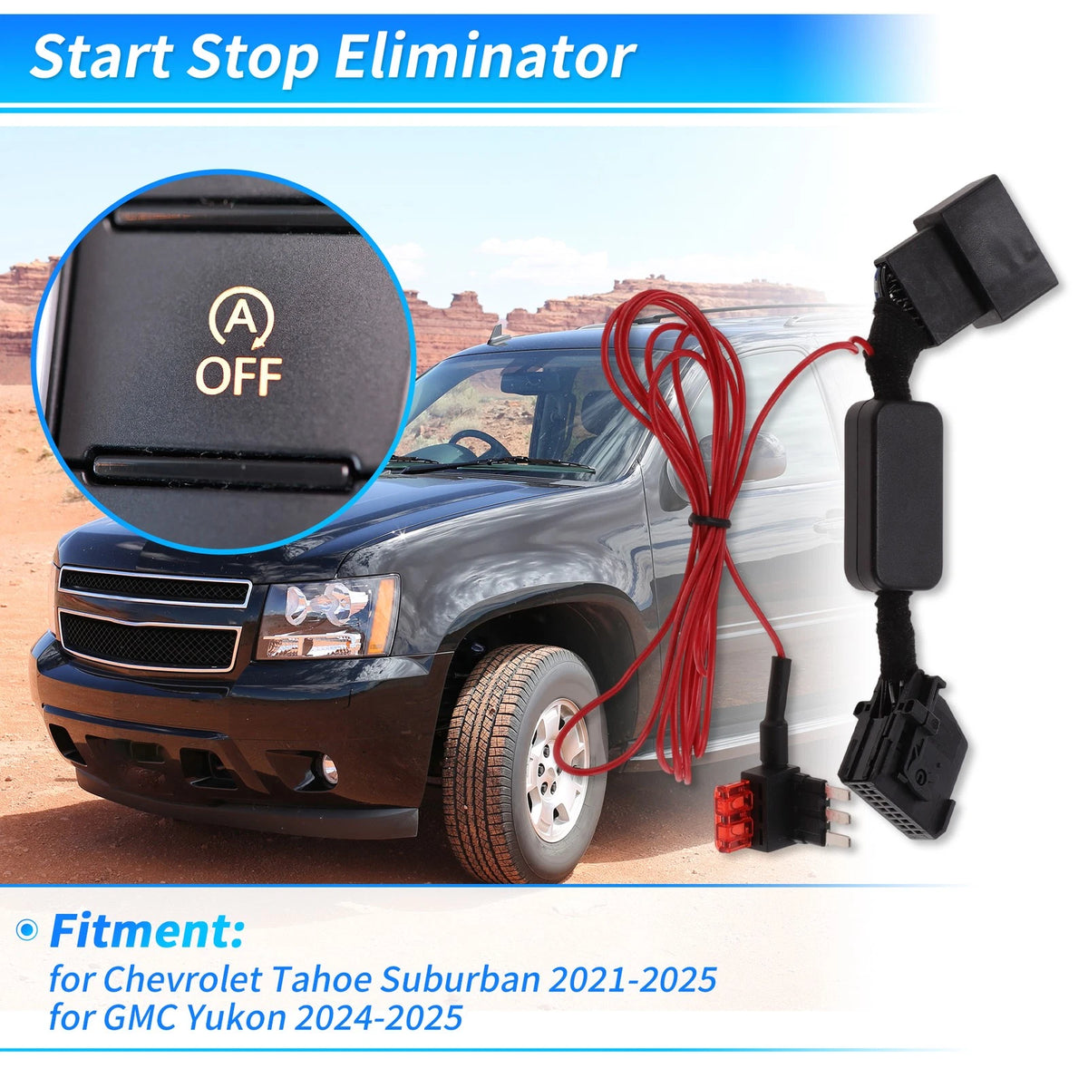 Auto Start Stop Eliminator for Chevrolet Tahoe Suburban GMC Yukon (2024-2025)