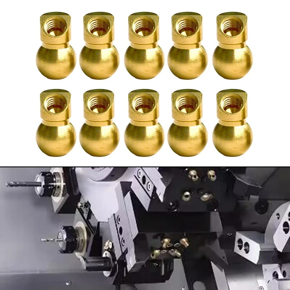 10PCS CNC Machined Brass Oblique Spray Nozzle for Sixstar Lathe Tool Turret