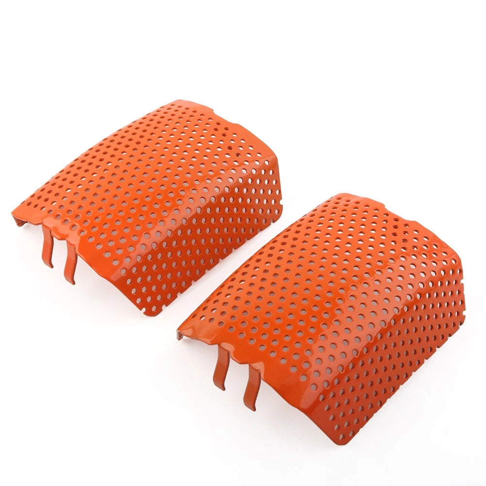 2Pcs Orange Front Caliper Screen Inserts for Harley V-Rod & Touring (2006–2019)
