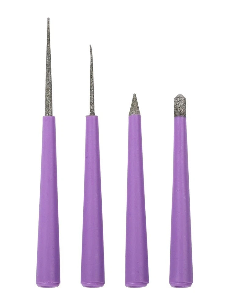 Set of 4 Beading Hole Enlarger Files for Mini Hand Tools