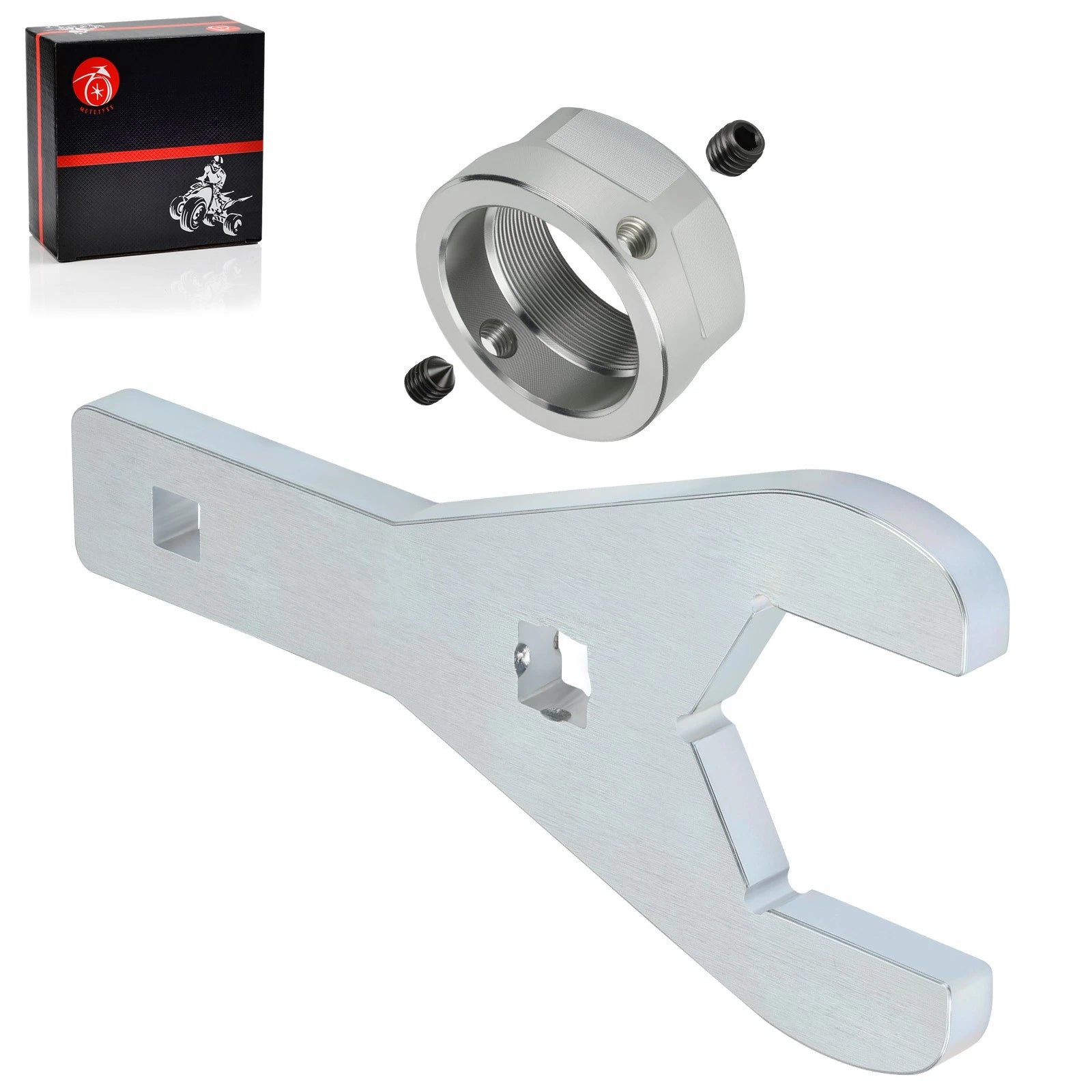 Axle Nut Wrench Tool & Rear Axle Lock Nut for Yamaha Raptor YFM 125 250 350 (2001–2023)