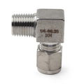 Compression Tube Fitting for 1/4 PT x 1/4" OD Coupling Adapter (304 SS)
