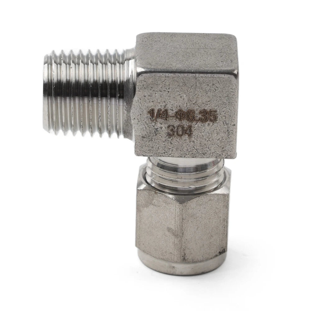 Compression Tube Fitting for 1/4 PT x 1/4" OD Coupling Adapter (304 SS)