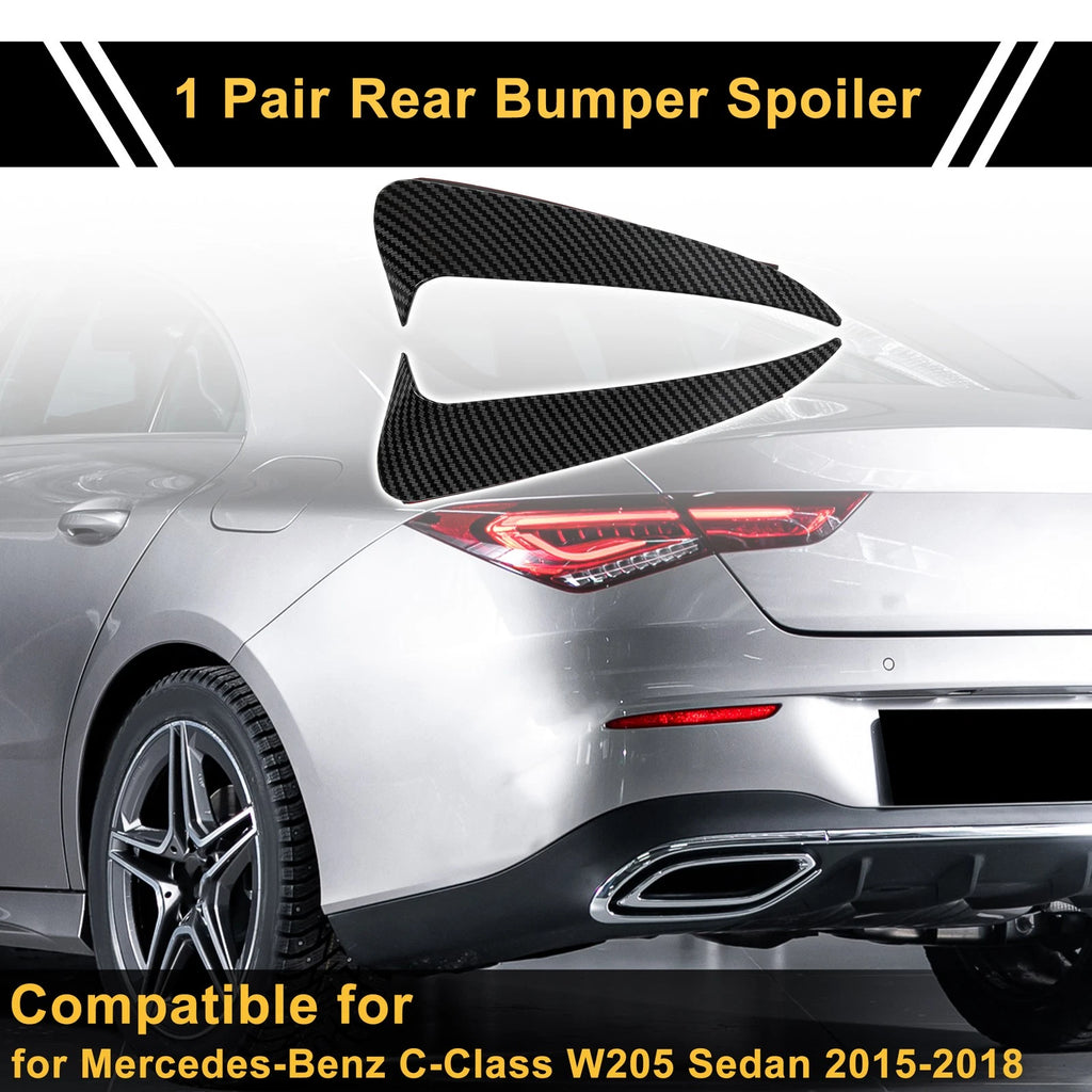 Rear Bumper Spoiler Pair Replacement for Mercedes-Benz C-Class W205 (2015–2018)