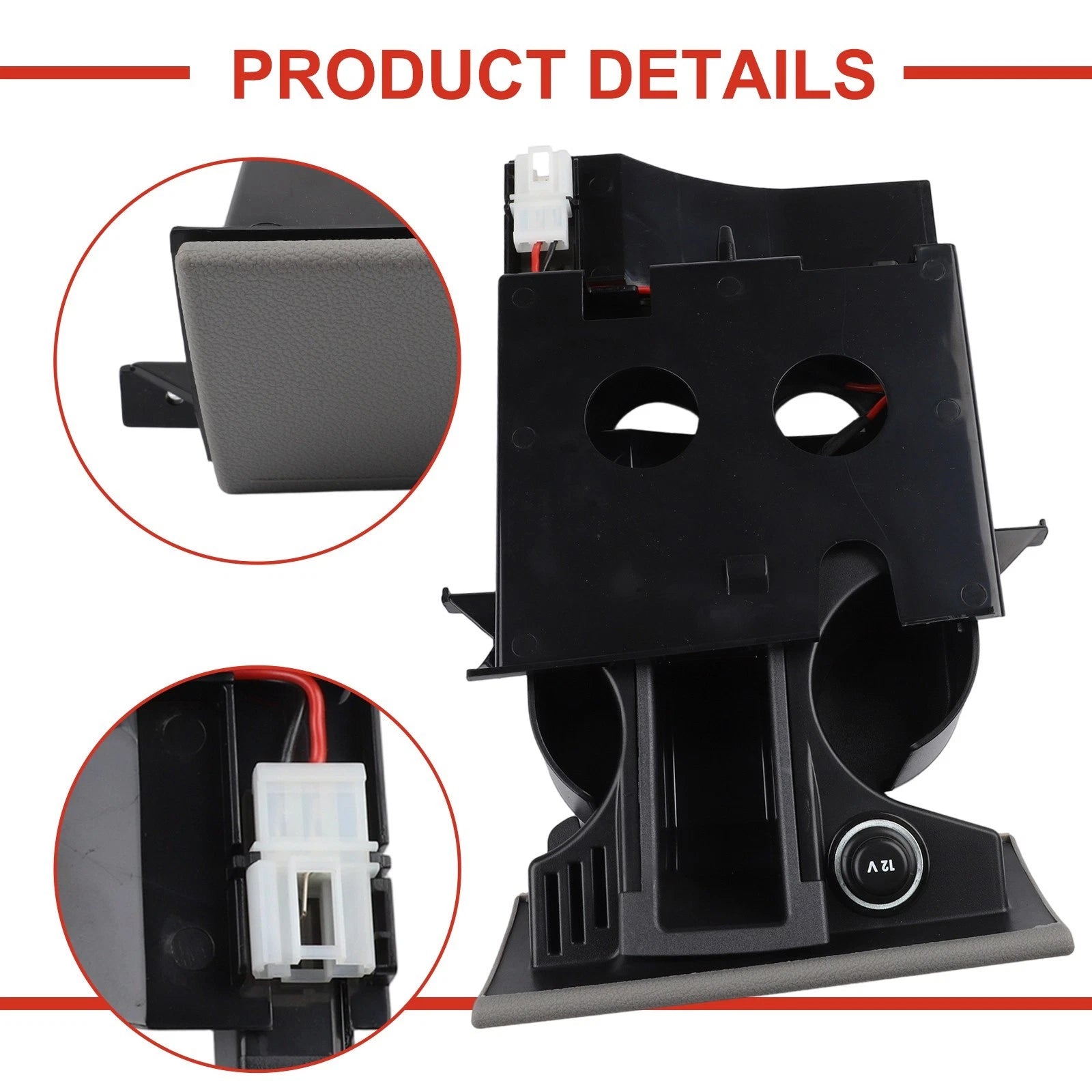 Dual Drink Cup Holder for T5 Transporter (RHD)