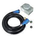 50 Amp Generator Cord 25FT + Power Inlet Box Waterproof Combo Kit