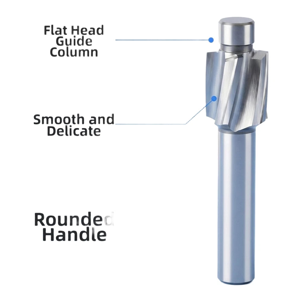 Countersink End Mill for Metal Fabrication (HSS AL, Flat Bottom)