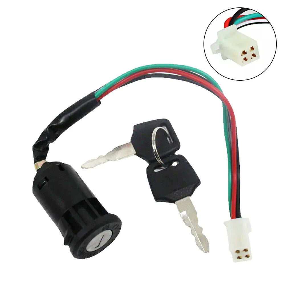 4 Wire Ignition Key Switch for 50cc 110cc 125cc 250cc PIT Quad ATV (2000–2023)