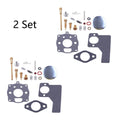 Set of 2 Carburetor Carb Kits for B & Stratton 394989 243431 243432 (10-16hp)
