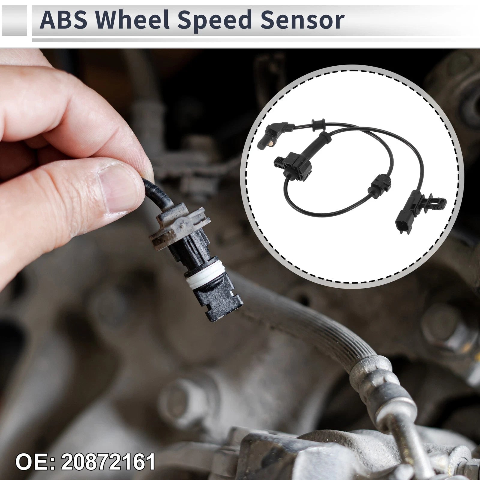 ABS Wheel Speed Sensor for Chevrolet Silverado 2500 HD (2011–2019)