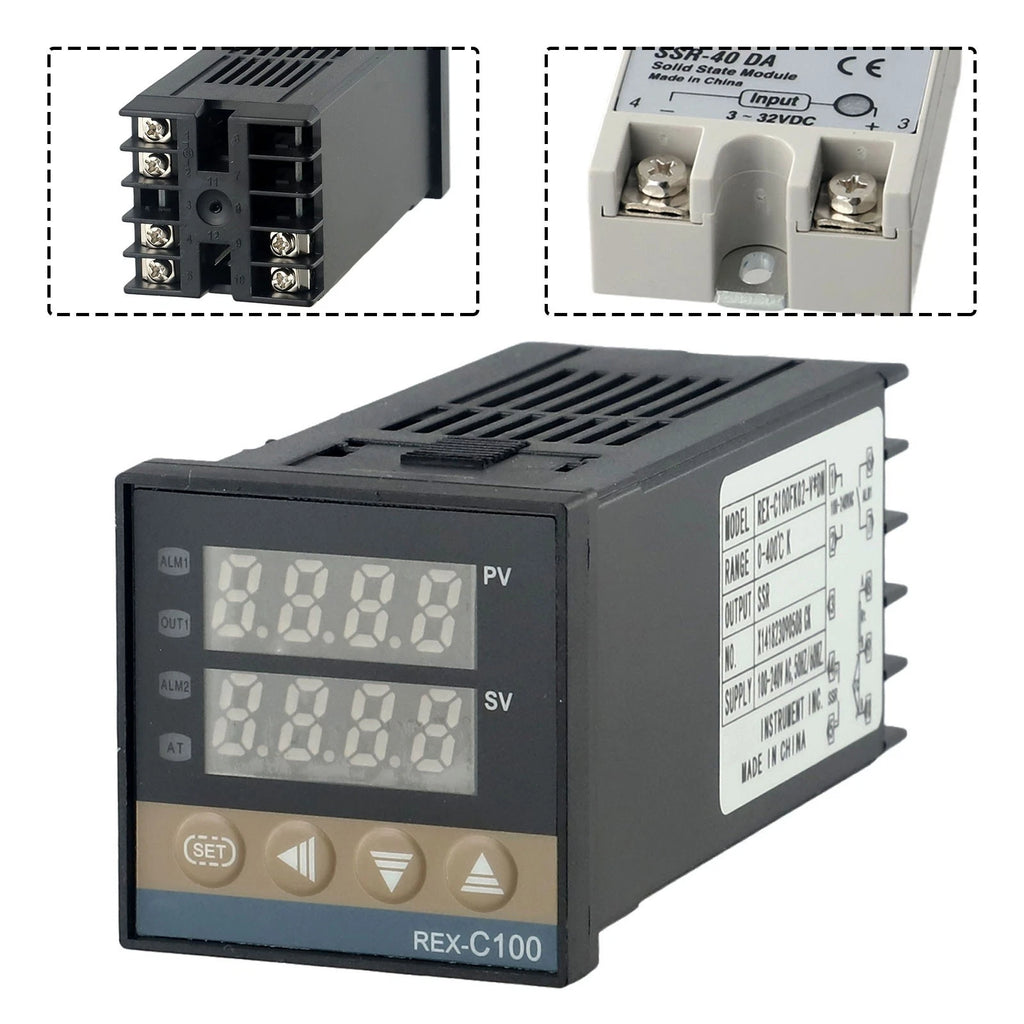 Intelligent Temperature Controller with Thermocouple for REX C100