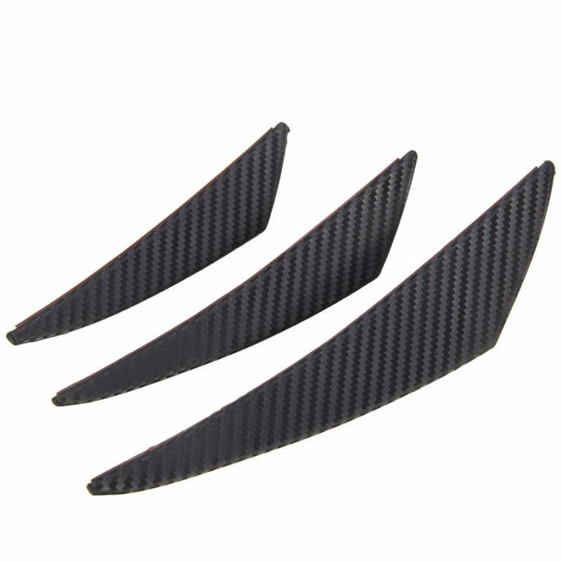 6pc Front Bumper Fin Splitter Spoiler Wing Lip for Universal Fit (2010–2023)