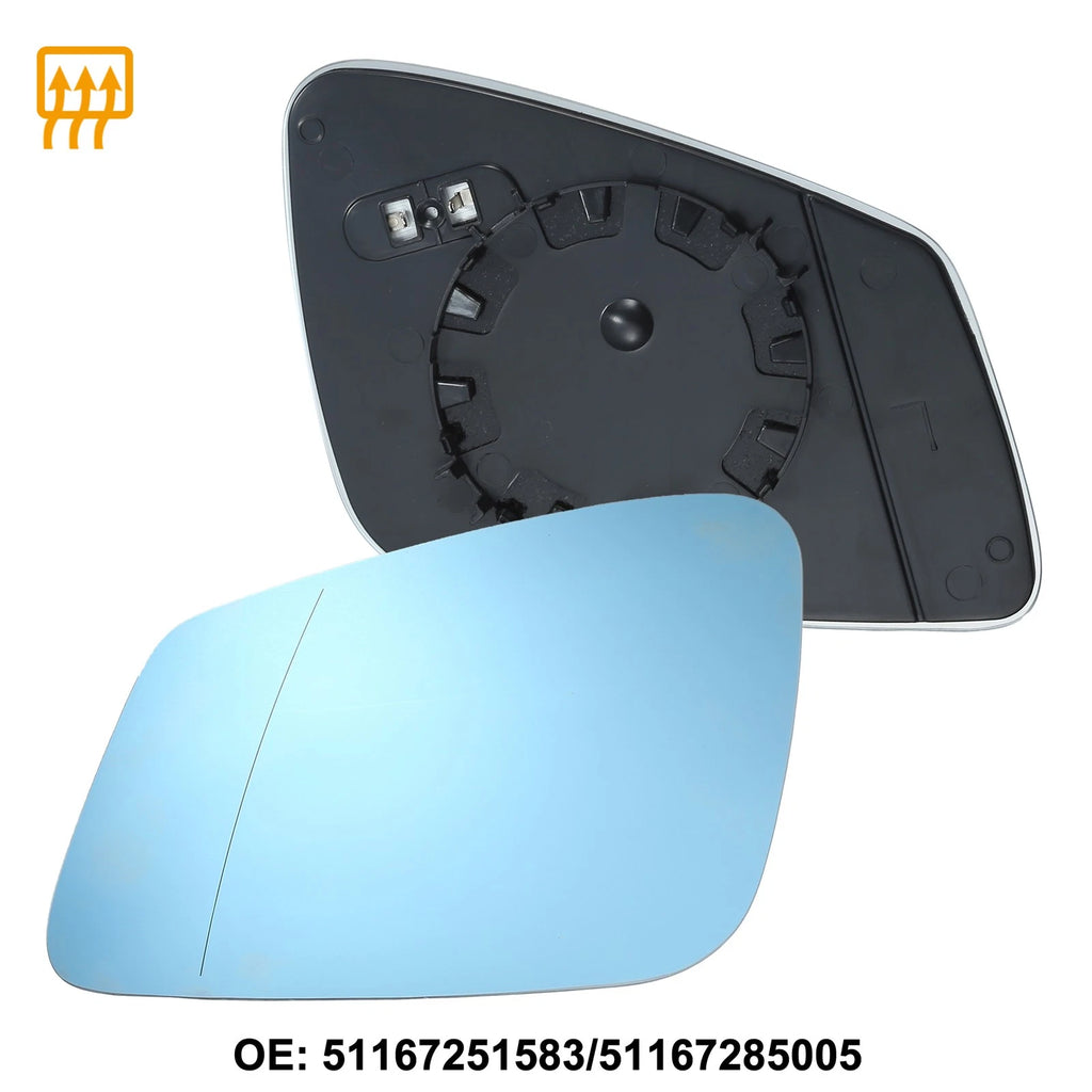 Left Side Mirror Glass Replacement for BMW 740Li 550i 528i 760Li (2006–2019)