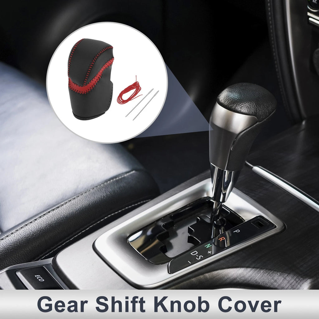 Gear Shift Knob Cover Replacement for Honda Accord (2013–2017) Red Black