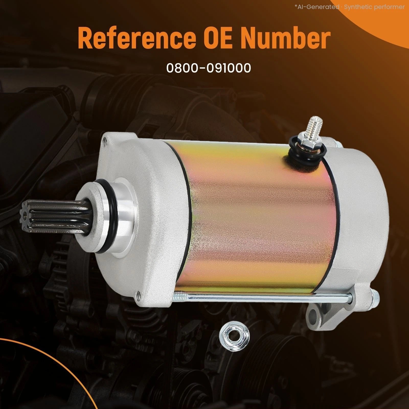 Starter Motor for CFMoto CForce 800 (2017–2019) 0800-091000 12V