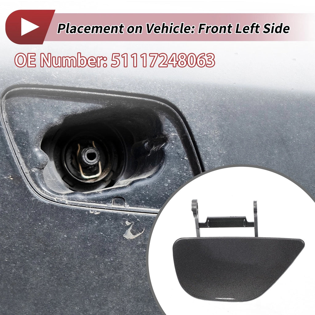 Front Left Washer Nozzle Cover Cap Replacement for BMW 535i GT (2010–2017)