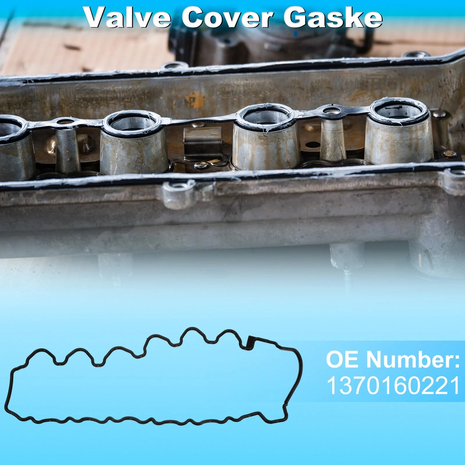 Valve Cover Gasket Replacement for Mercedes-Benz S-Class (2005–2013) Black