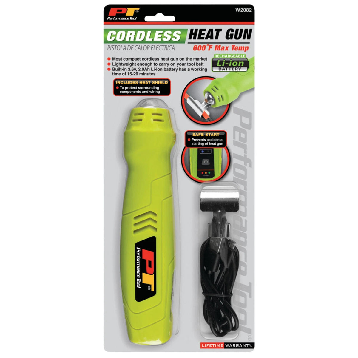 Performance Tool W2082 Heat Gun for Compact Applications (Rechargeable)