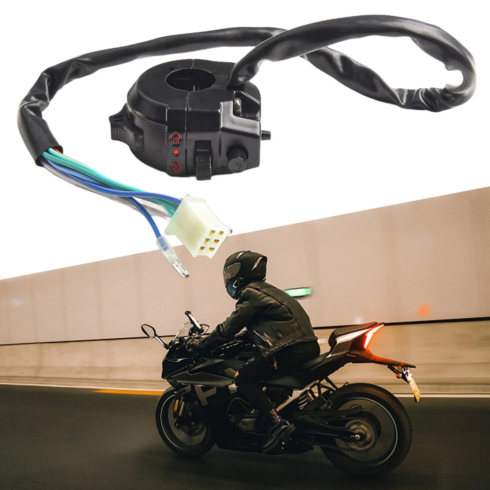 Left Handlebar Control Switch for Honda Motorcycle (7/8")