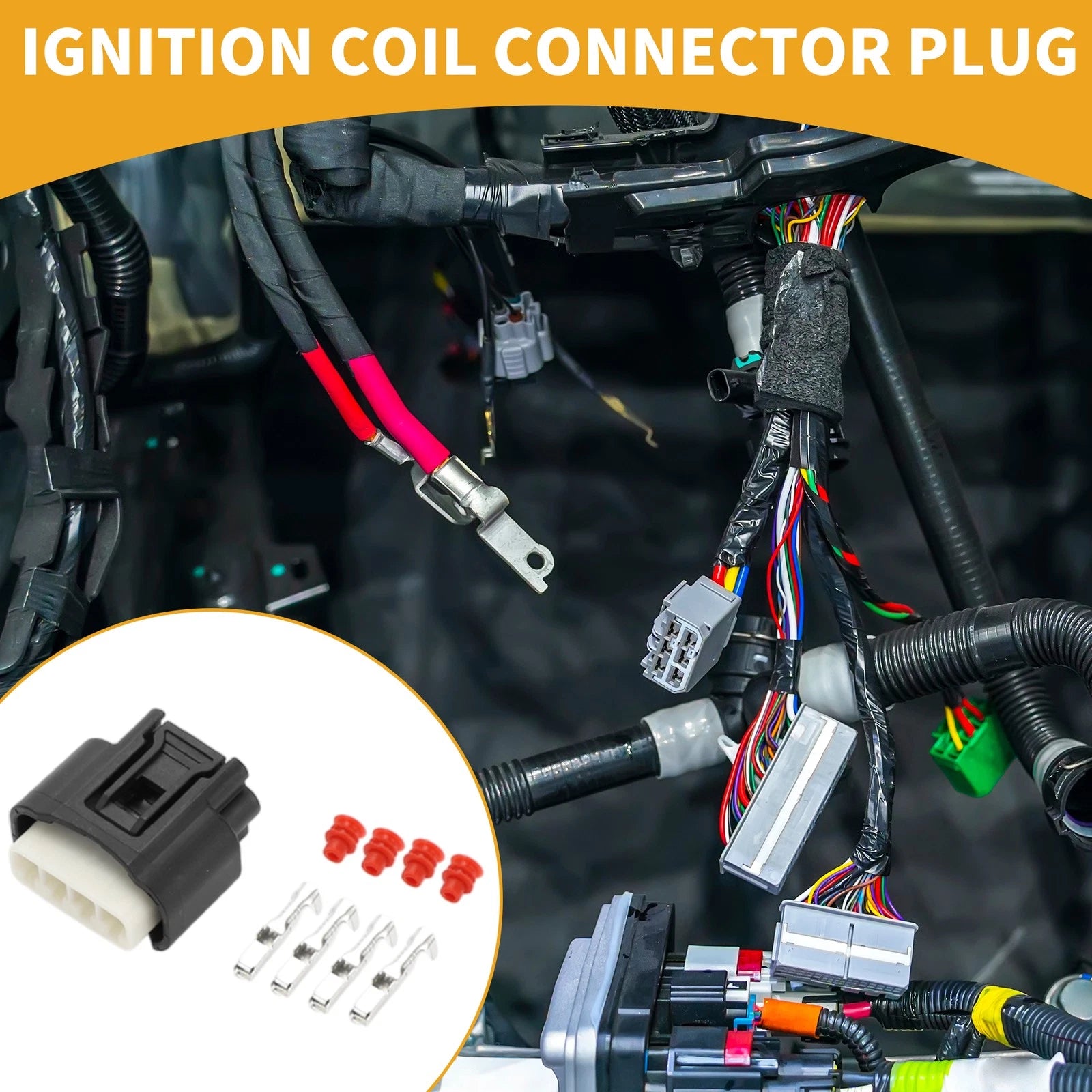 4 Pin Ignition Coil Connector Plug for Toyota (2003–2018)