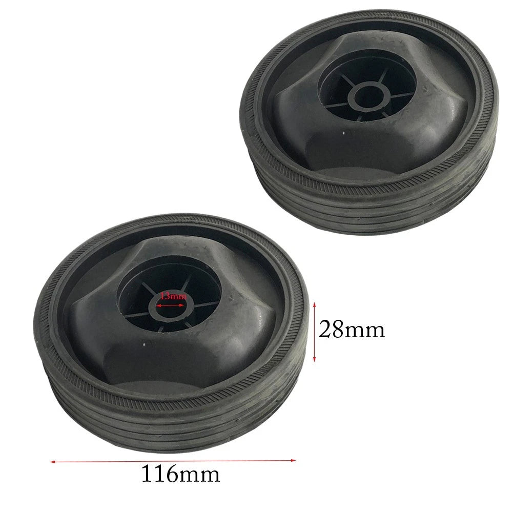 Plastic Caster Wheel for Air Compressor (116x28x13mm)