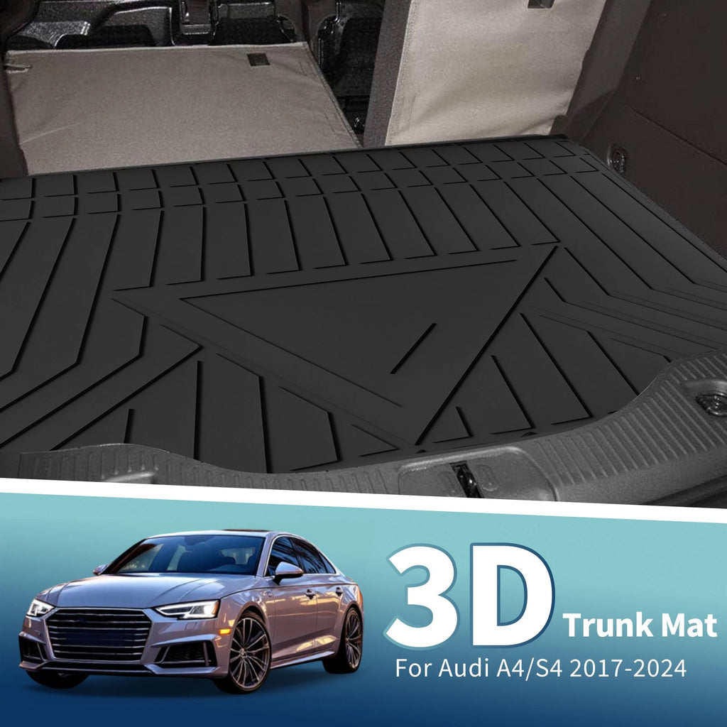 Cargo Liner Rear Trunk Mat TPE Replacement for Audi A4 S4 (2017–2024)