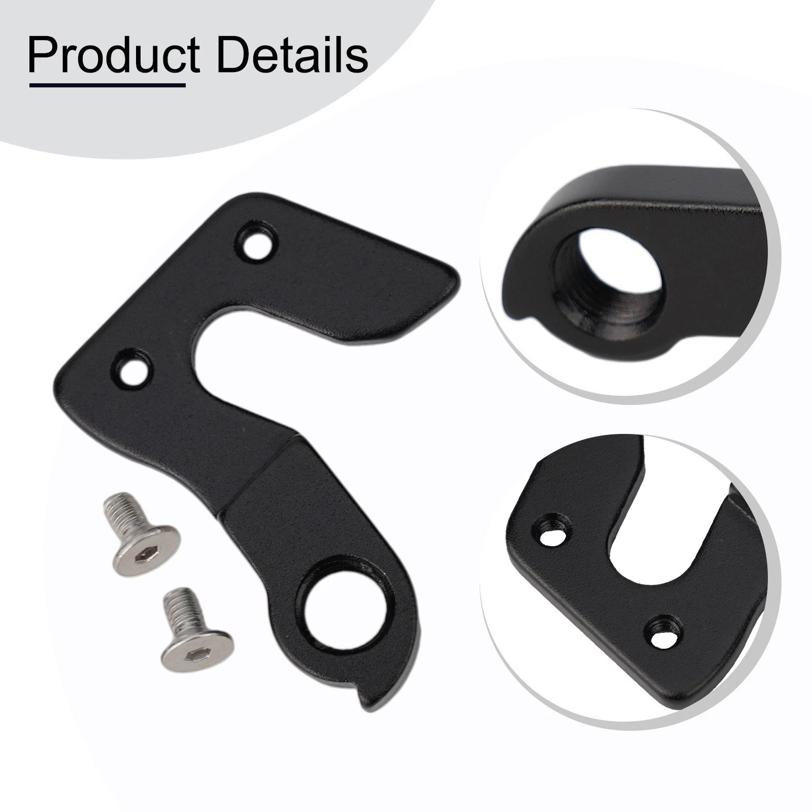 Bicycle Tail Hook with 2 Screws for Derailleur Hanger (Universal Fit)