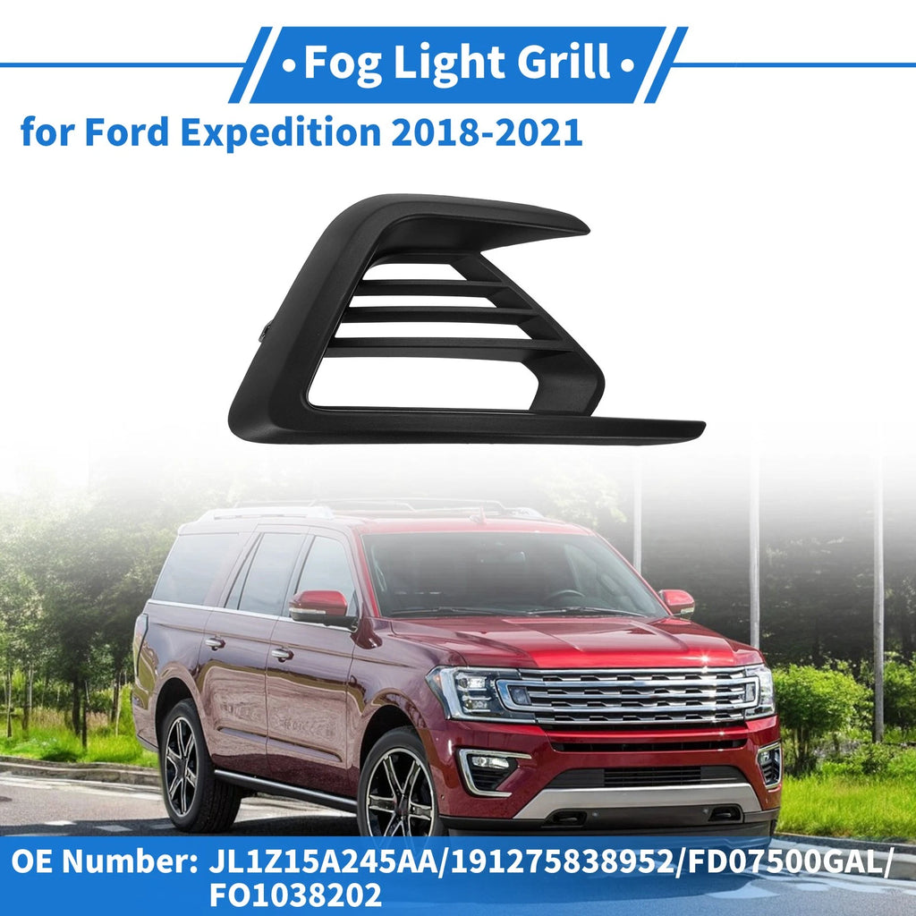 Fog Light Grille Replacement for Ford Expedition 2018–2021 Black ABS