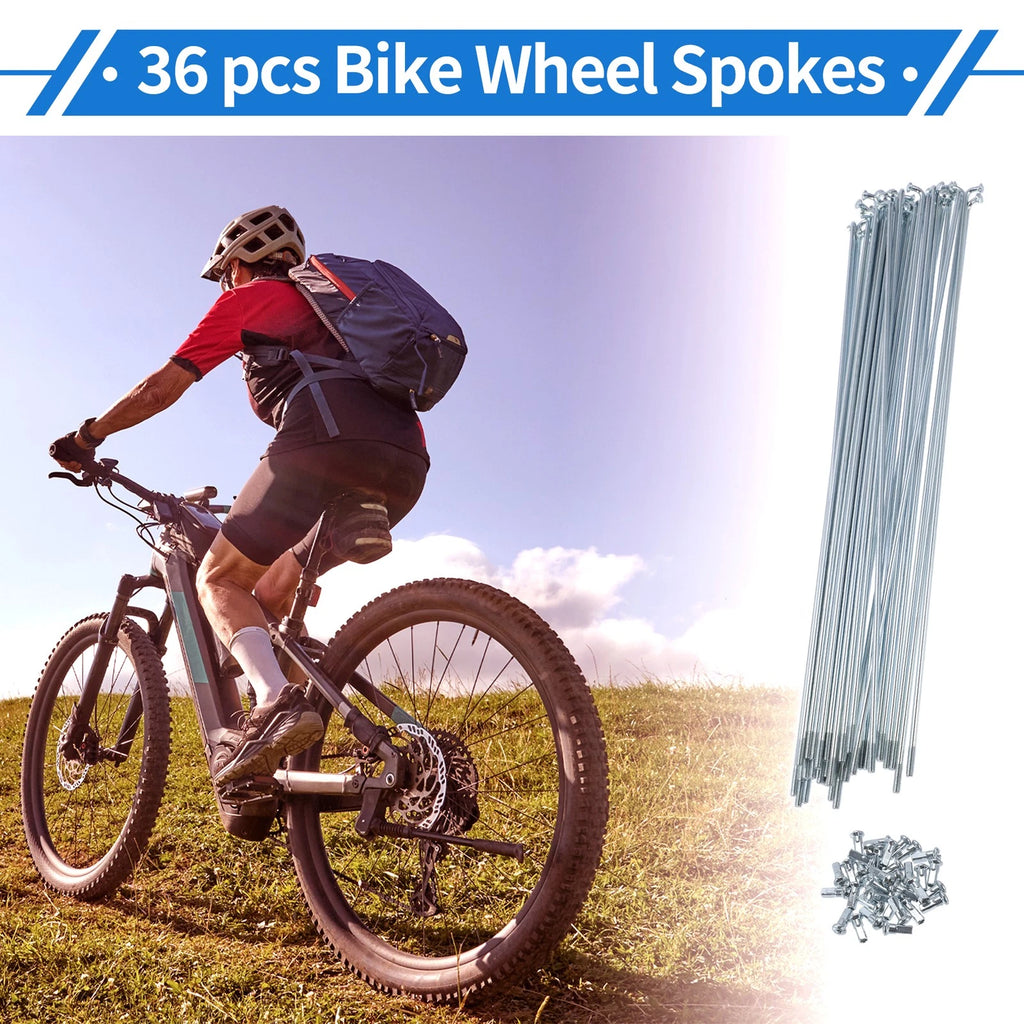 Bicycle Spokes Nipple Set 12G 263mm Carbon Steel Galvanized Universal