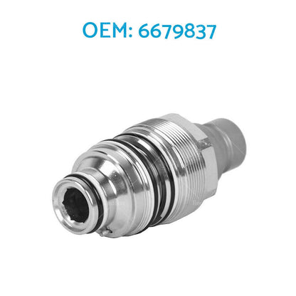 Hydraulic Flat Face Quick Coupler for Bobcat (6679837, 6680018)