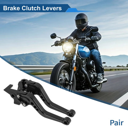 Short Brake Clutch Levers for Yamaha MT-10/FZ-10 (2017–2021) 1 Pair Black