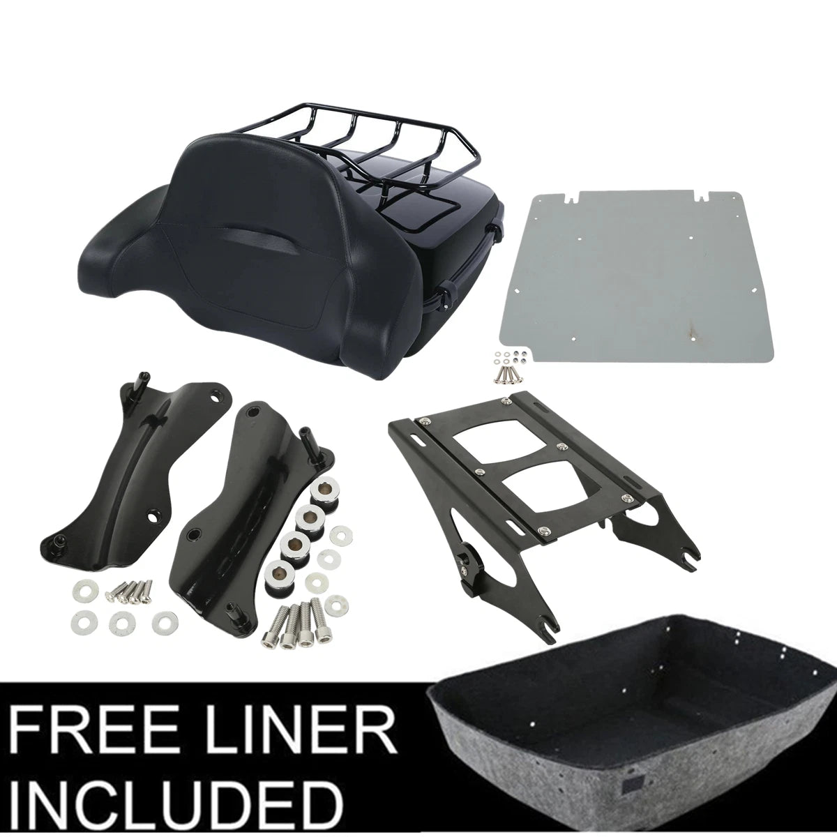 Chopped Trunk Mount Rack for Harley Touring Street Road Glide (2014–2026)