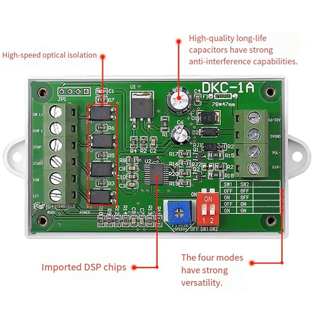 Stepper Motor Driver DKC-1A for DC6-32V Input