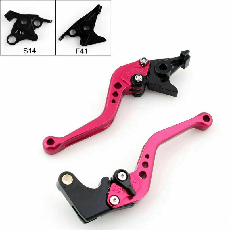 Short Brake Clutch Levers for Suzuki Hayabusa GSXR1300 (2008–2014) Red T9