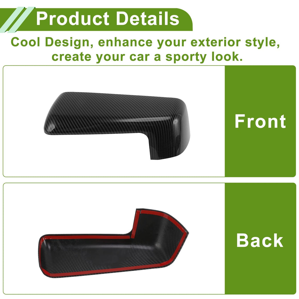 ABS Mirror Cover Cap Carbon Fiber for Chevy Silverado 1500 (2019)