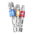 Socket Bit Adapter Set 1/4" 3/8" 1/2" for Impact Drill (3 pcs)