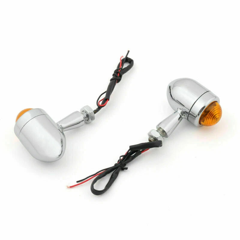 2X Bullet Mini Heavy Duty Turn Signal Indicators for Motorcycle (CHR T9)