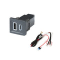 LED USB-C PD + USB-A QC3.0 Charger Upgrade Kit for Multivan T5 (2008–2015)