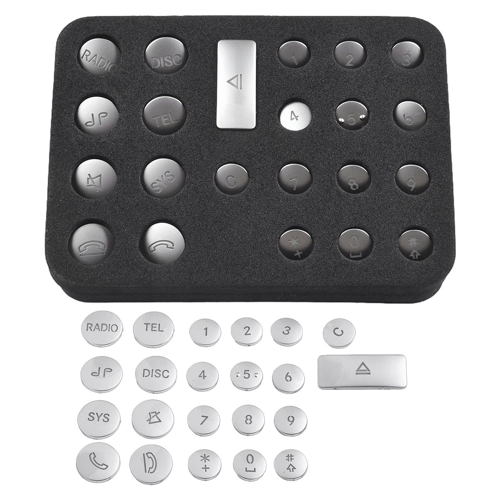Air Condition CD Panel Button Trim for Benz C Class W204, GLK X204