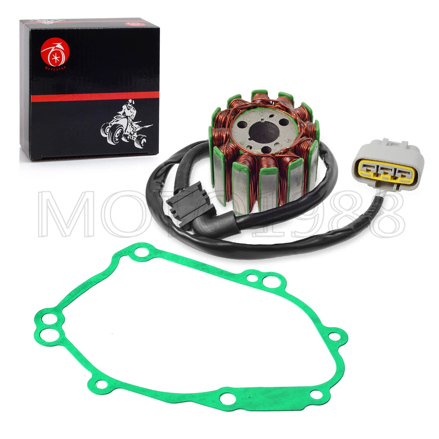 Magneto Stator & Gasket for Yamaha YZF-R1 FZ1 FZ8 FZS1 (2004–2016) 2D1-81410-10